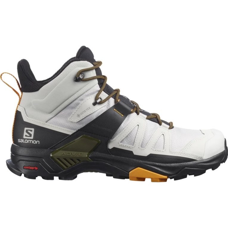 Botas Montaña Salomon X Ultra 4 Mid GTX Hombre Blancos Negros | MX LBFS824